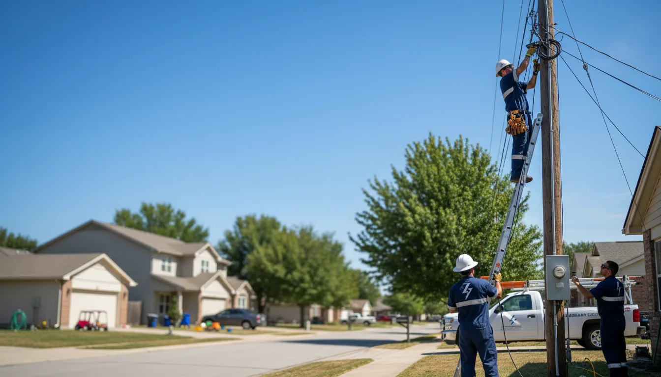 Residential electrician providing installation services in Concan, TX